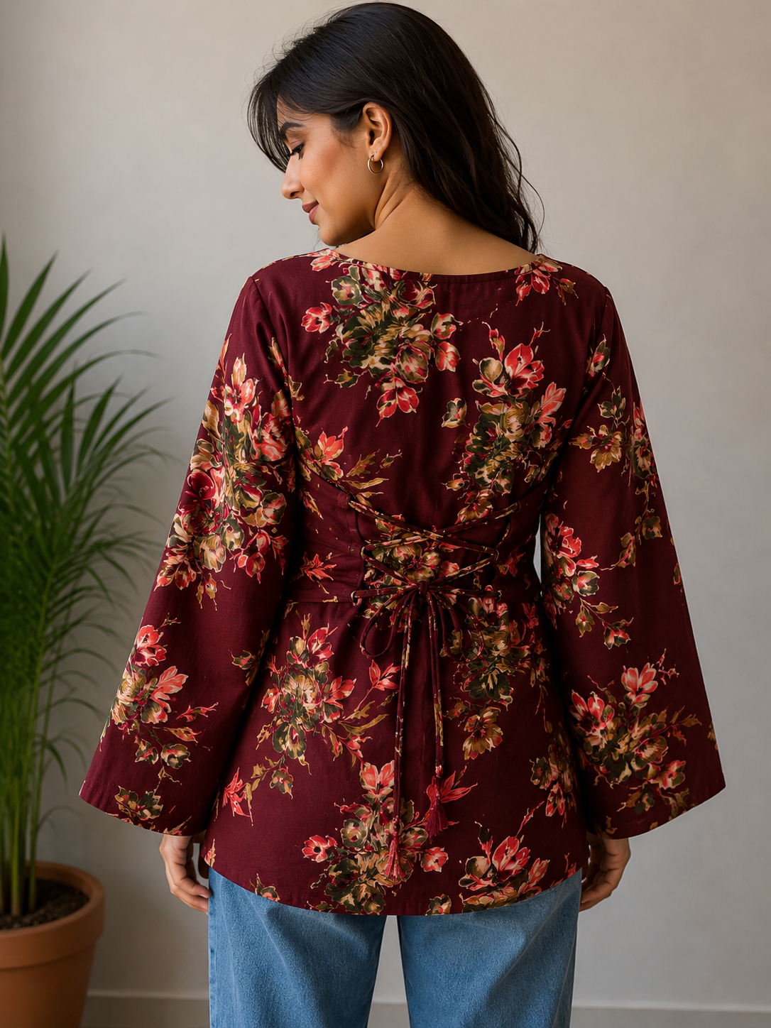 MAROON ROSE KURTI