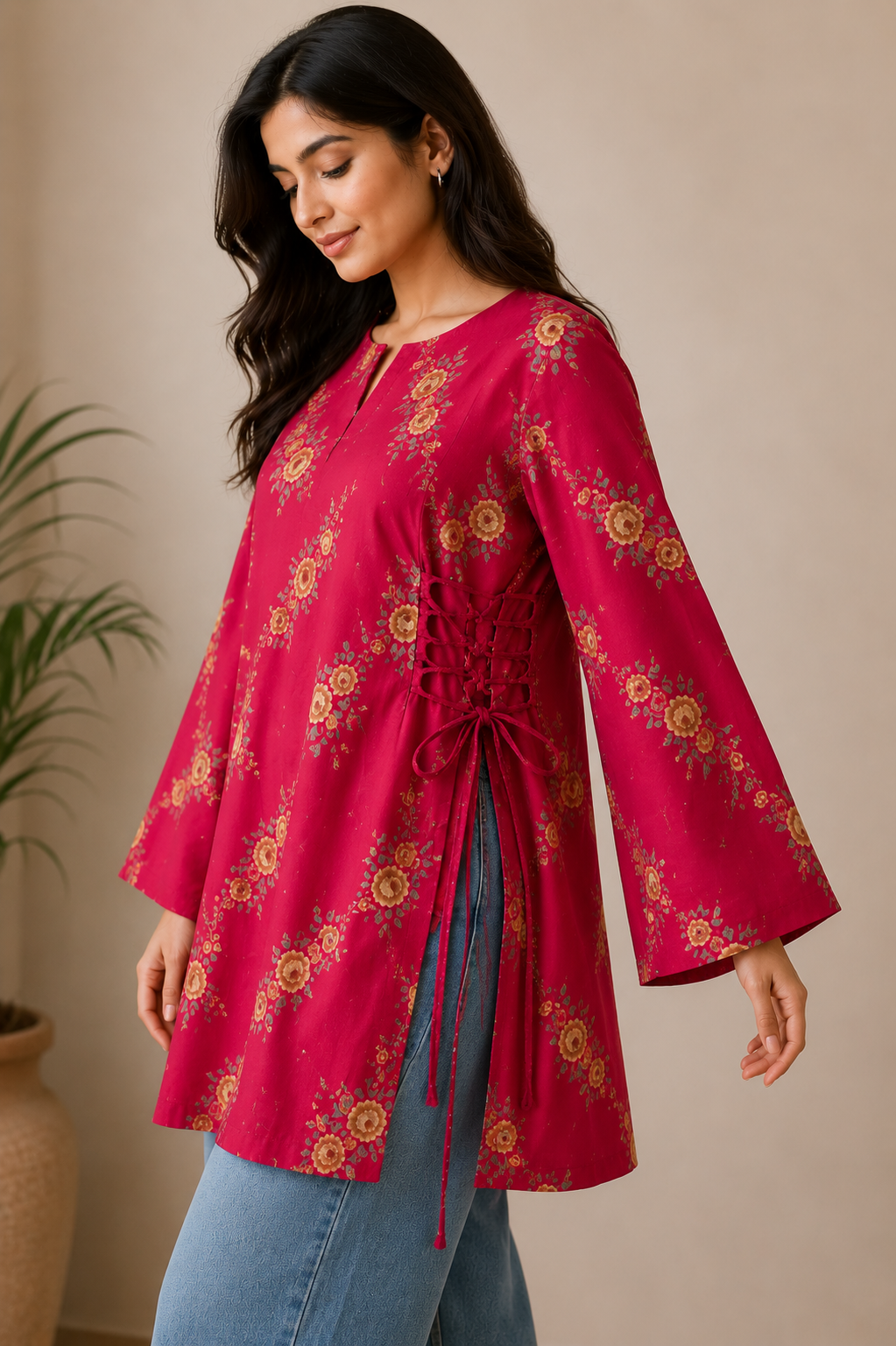 GULABI NOOR KURTI